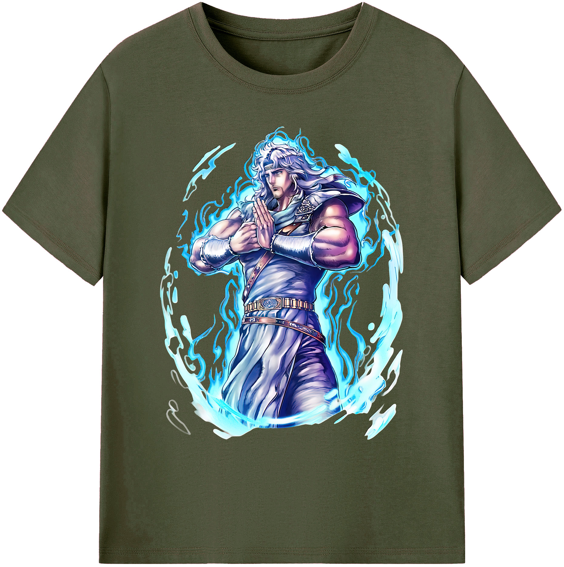 （画像用） 北斗の拳 Fist of the North Star 綿100％ メンズ半袖Tシャツ｜肌触りやわらか＆通気性